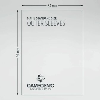 Matte Outer Sleeves Standard Size (69x94mm) &ndash; Outer Sleeves &ndash; Gamegenic