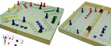 Keezen / Tock Cassette &ndash; Bordspel &ndash; Hot Games