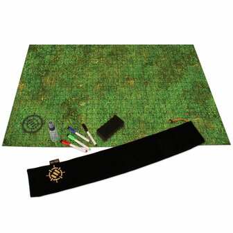RPG Grid Mat (Grassland) &ndash; RPG Speelmat &ndash; Enhance Gaming