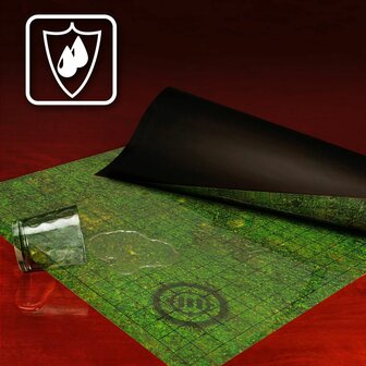 RPG Grid Mat (Grassland) &ndash; RPG Speelmat &ndash; Enhance Gaming