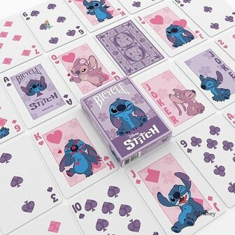 Bicycle Disney Stitch Purple &ndash; Speelkaarten &ndash; Bicycle