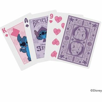 Bicycle Disney Stitch Purple &ndash; Speelkaarten &ndash; Bicycle