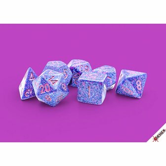 Speckled Purple Passion Polydice (7 Stuks) &ndash; Polydice-dobbelstenen &ndash; Chessex