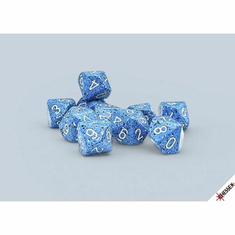 Speckled Ocean Stone D10 10 stuks &ndash; Chessex dobbelstenset
