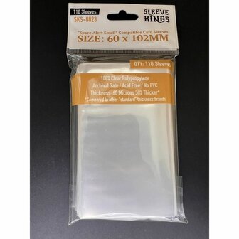 Space Alert Compatible Sleeves 60x102mm &ndash; Kaarthoezen &ndash; Sleeve Kings