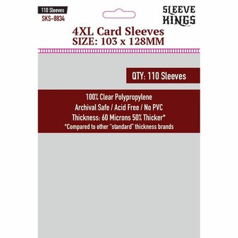 Sleeve Kings 4XL Sleeves 8834 (103x128mm) &ndash; Kaarthoezen &ndash; Sleeve Kings