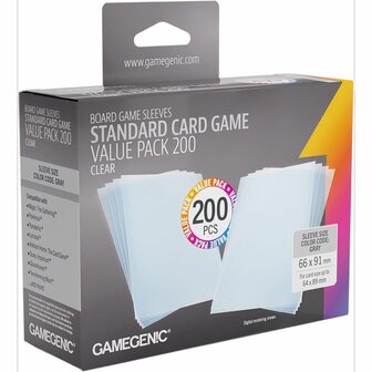 Value Pack 200: Standard Card Game (66x91) &ndash; Sleeves &ndash; Gamegenic