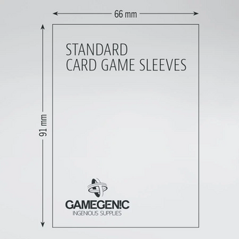Gamegenic Value Pack 200: Standard Card Game (66x91) &ndash; Clear Matte Sleeves &ndash; Gamegenic
