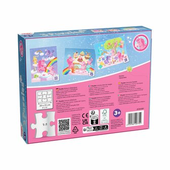 Eenhoorn Flonkerglans: 3 Puzzels (3+) &ndash; Puzzelset &ndash; HABA