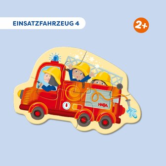 4 Eerste Puzzels: Hulpvoertuigen (2+) &ndash; Puzzelset &ndash; HABA