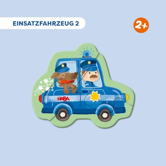 4 Eerste Puzzels: Hulpvoertuigen (2+) &ndash; Puzzelset &ndash; HABA