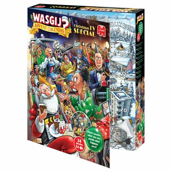 Wasgij Christmas TV Special Advent Kalender 2026 &ndash; Puzzeladventskalender &ndash; Jumbo