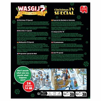 Wasgij Christmas TV Special Advent Kalender 2026 &ndash; Puzzeladventskalender &ndash; Jumbo