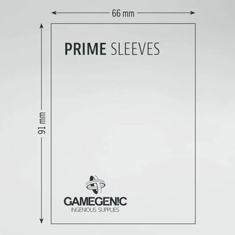 Gamegenic Prime Sleeves Yellow 66&times;91 &ndash; Kaarthoezen &ndash; Gamegenic