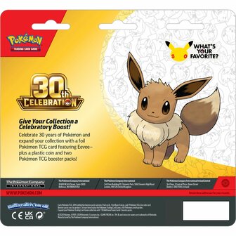 30th Celebration - 2-Pack Blister Eevee &ndash; 2-Pack Blister &ndash; Pok&eacute;mon