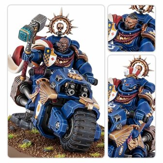 Warhammer 40,000 Space Marines: Captain on Bike &ndash; Karakterminiatuur &ndash; Games Workshop