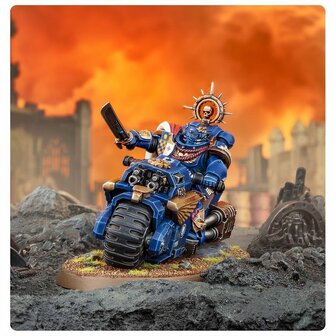 Warhammer 40,000 Space Marines: Captain on Bike &ndash; Karakterminiatuur &ndash; Games Workshop