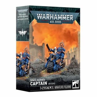 Warhammer 40,000 Space Marines: Captain on Bike &ndash; Karakterminiatuur &ndash; Games Workshop