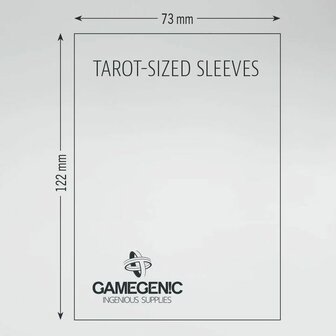 Gamegenic Prime Board Game Sleeves Tarot 73x122mm (50)