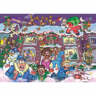 Wasgij Christmas 22 &ndash; Niet zo'n stille nacht! &ndash; Legpuzzelset 2x1000 &ndash; Jumbo