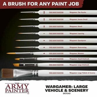 Wargamer Brush: Large Vehicle &amp; Scenery &ndash; Terrein- en voertuigpenseel &ndash; The Army Painter