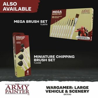 Wargamer Brush: Large Vehicle &amp; Scenery &ndash; Terrein- en voertuigpenseel &ndash; The Army Painter