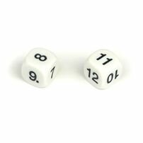 Reken Dobbelsteen Getallen 7-12 D6 (15 mm) &ndash; (1 STUK) Getallendobbelsteen &ndash; Spielematerial