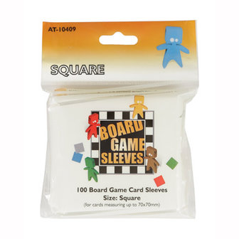 Board Game Sleeves: Square (69x69mm) - 100 stuks