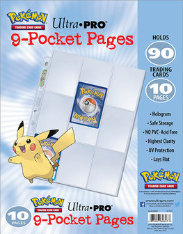 Ultra Pro 9-Pocket Pages (Pok&eacute;mon) - 10 stuks