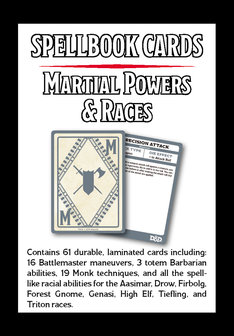 Dungeons &amp; Dragons: Spellbook Cards - Martial Powers &amp; Races