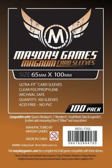 Mayday Card Sleeves: Magnum Ultra-Fit (65x100mm) - 100 stuks