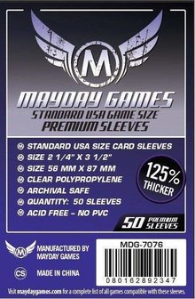 Mayday Card Sleeves (Premium): Standard USA (56x87mm) - 50 stuks