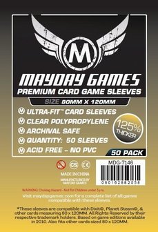 Mayday Card Sleeves (Premium): Ultra Fit (80x120mm) - 50 stuks
