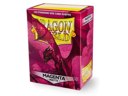 Dragon Shield Card Sleeves: Standard Matte Magenta (63x88mm)