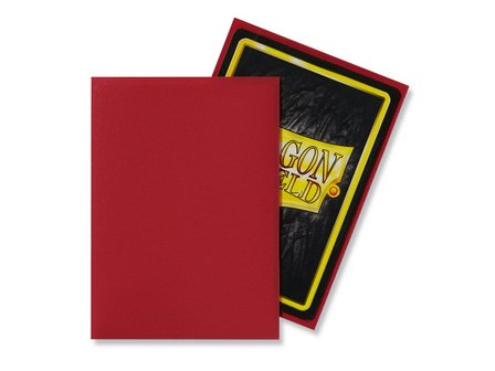 Dragon Shield Card Sleeves: Standard Matte Red (63x88mm)
