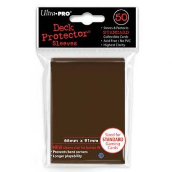 Ultra Pro Board Game Sleeves: Standard Brown (66x91mm) - 50 stuks