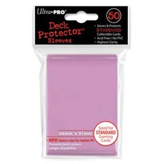 Ultra Pro Board Game Sleeves: Standard Pink (66x91mm) - 50 stuks