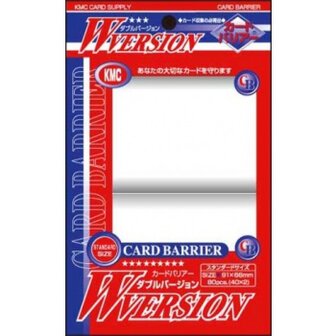 KMC Sleeves: W Version (91x66mm) - 80 stuks