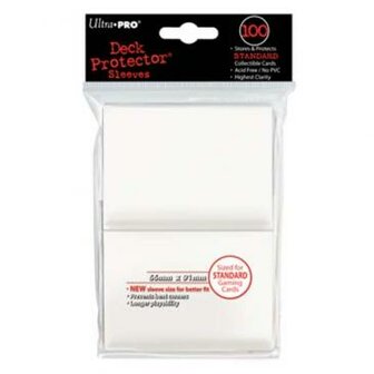 Ultra Pro Board Game Sleeves: Standard White (66x91mm) - 100 stuks