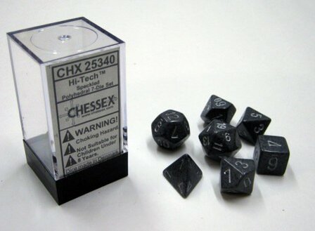 Dobbelstenen Hi-Tech Speckled Polydice (7 stuks)