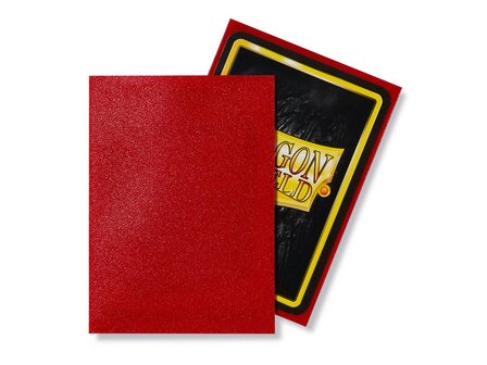 Dragon Shield Card Sleeves: Standard Matte Ruby (63x88mm)
