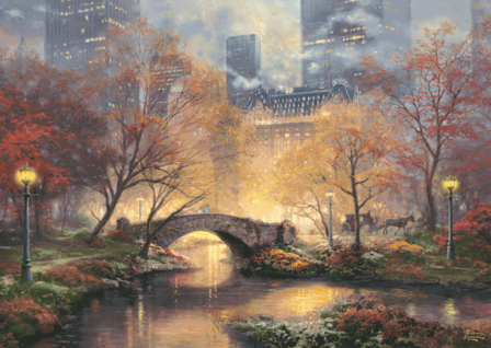 Glow in the Dark: Herfst in Central Park - Puzzel (1000)