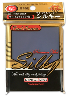 KMC Standard Sleeves (Premium Mat Silky): Silky Blue (66x91mm) - 50 stuks