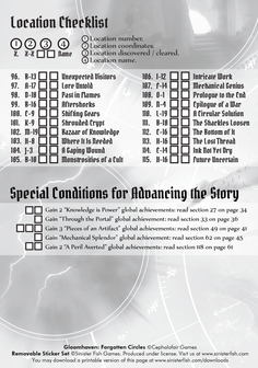 Gloomhaven: Forgotten Circles - Removable Sticker Set