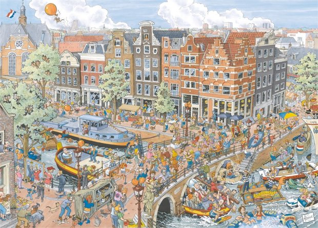 Fleroux: Amsterdam, Cities of the World - Puzzel (1000)