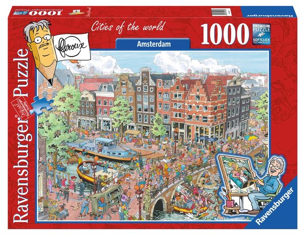 Fleroux: Amsterdam, Cities of the World - Puzzel (1000)
