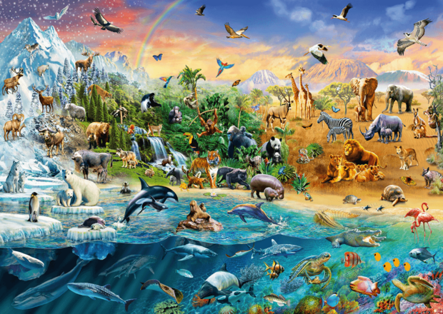 De Wereld van de Dieren - Puzzel (1000)