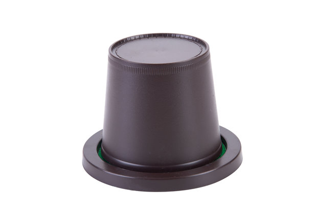 Dobbelset (Beker met deksel, 6 Dobbelstenen, 5 Pokerstenen)