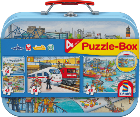 Voertuigen - Puzzelbox (2x26 & 2x48)
