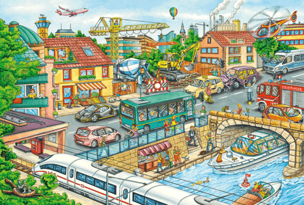 Voertuigen en verkeer - Puzzel (60)